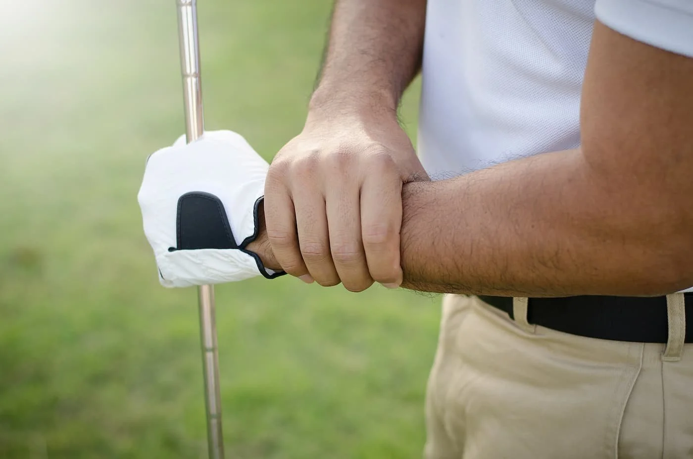 Golfer Elbow man