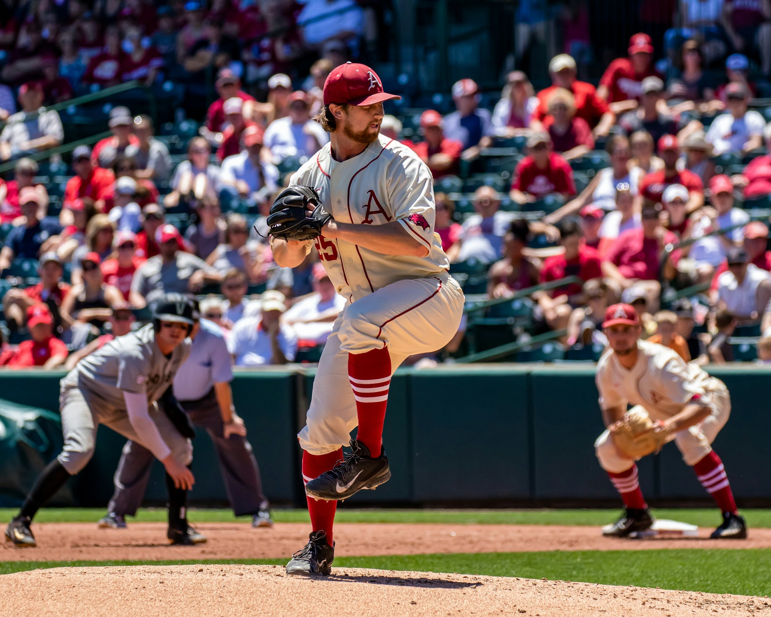 Throwing baseball