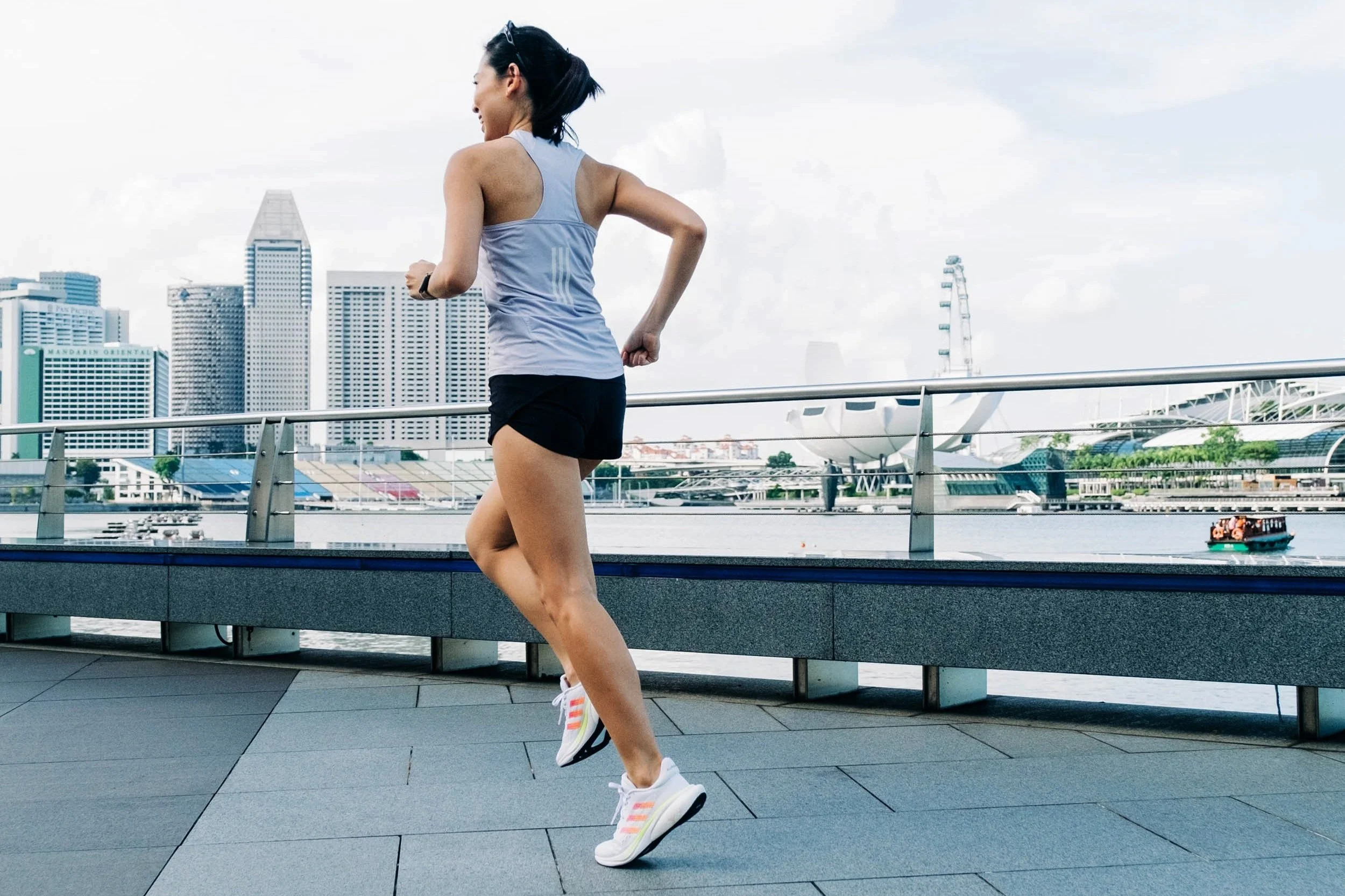 singapore city running background